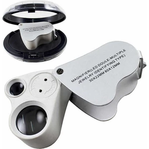 Neler Geldi Neler 30X Büyütme Lup Mercek Metal LED Işıklı Lup Büyüteç Mücevher, Kuyumcu, Saat Telefon Tamir Büyüteci