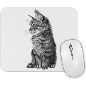 Baskı Dükkanı Cat Kedi Mouse Pad