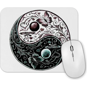 Baskı Dükkanı Ying Yang  Mouse Pad