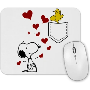 Baskı Dükkanı Love Snoopy Mouse Pad