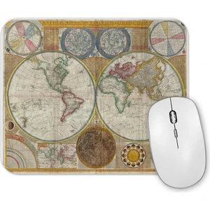 Baskı Dükkanı Eski Dünya Haritası 3 Mouse Pad