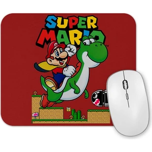 Baskı Dükkanı Super  Mario E Yoshi Mouse Pad