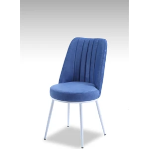 Gold Sandalye Nubuk Kumaş Metal Beyaz Ayaklı