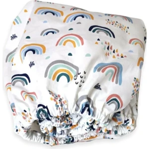 Bebek Özel Pamuklu Bebek ve Çocuk Lastikli Çarşaf Şirin Gökkuşağı 70x160 cm