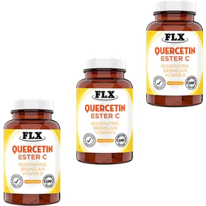 Quercetin Complex Kuersetin Ester C Resveratrol Magnezyum Vitamin D Bromelain 120 Tablet x 3 Kutu