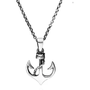 925 Gümüş Çapa 925 Ayar Gümüş Kolye