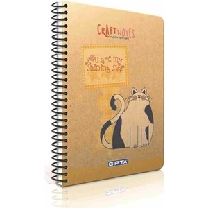Full Craft A5 çizgisiz Spiralli Sert Kapaklı Defter 96 Yaprak