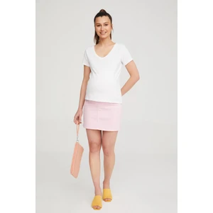 Vavien Hamile Likralı Etek Toz Pembe 1061