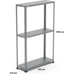 Uzman Grup Raf Sistemleri Uzman Grup Raf Çelik Raf-3raflı 1,5metre 31X93ÇELİK Raf-Depo Rafı