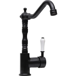 Lpd Lider Retro Tek Gövde Siyah Mutfak Eviye Bataryası Porselen Kol