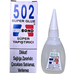 Evobond 502 Süper Hızlı Japon Yapıştırıcı 20 gr