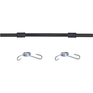 Aydın Sport Siyah Düz Uzun 150 cm Sağlam Demir Bar + 2 Adet Yay