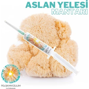 Polski Mycelium  Aslan Yelesi Mantarı Sıvı Misel Ana Kültürü Maliyet Azaltıcı 5 cc Lions Mane Mushroom Liquid Culture