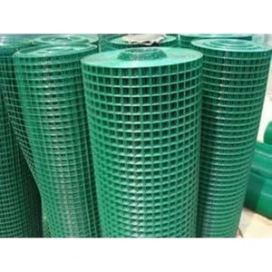 Pvc Kaplı Puntalı Yeşil Tel 12 x 12 Gözaralıklı Kafes Teli-Kümes Teli 150 cm x 20 M