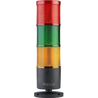 Mucco 3 Katlı Sabit Buzzer Işıklı Kolon 24V Dc SNT-7024-SB3 Fiyatı