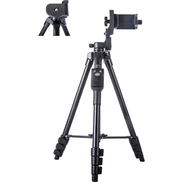 Sore Profesyonel Tripod 146 cm Telefon ve Dslr Kamera Tutucu Bluetooth Kumandalı Çantalı