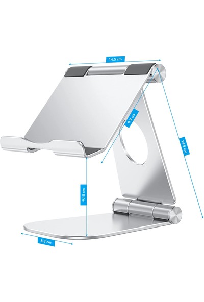 Idock T4-2 Alüminyum Açısı Ayarlanabilir Büyük iPad Tablet Standı