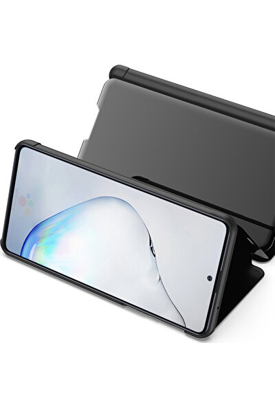 Eabhulie Samsung Galaxy Note 10 Lite Için Flip Standlı Deri Aynalı Kapaklı Kılıf (Yurt Dışından)