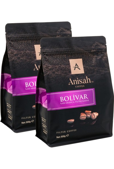 Anisah Bolivar Öğütülmüş Filtre Kahve 2 x 500 gr