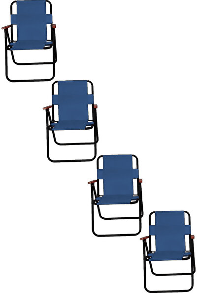 Iron Home Katlanabilir Kamp Sandalyesi 4'lü Set