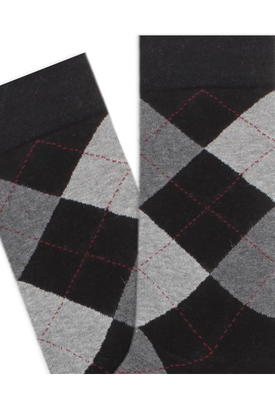 Mem Socks 6'lı Ekose Desenli Erkek Çorabı