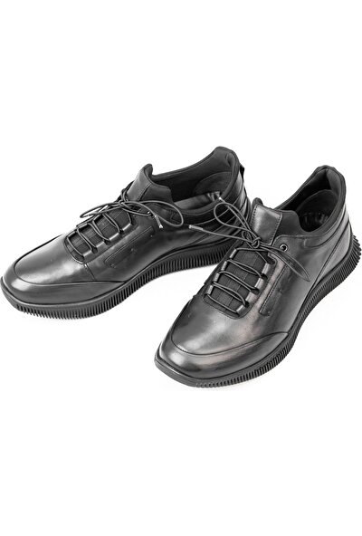 Marcomen Erkek Siyah Hakiki Deri Ayakkabı • A22EKMCM0022