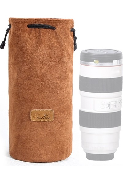 S.c.cotton Taşınabilir Slr Lens Çantası Mikro Tek Kamera Çantası - Haki ( Yurt Dışından )