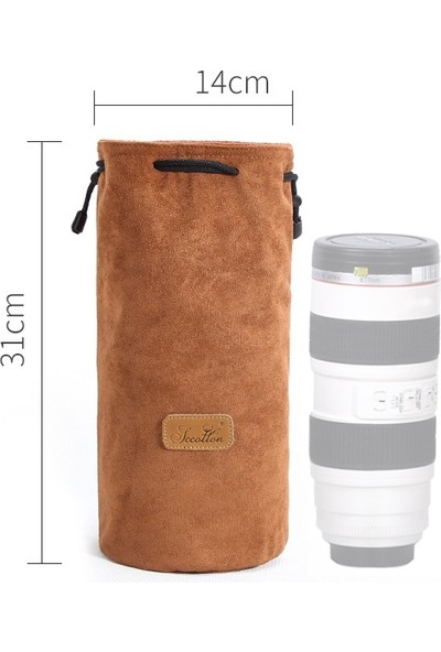 S.c.cotton Taşınabilir Slr Lens Çantası Mikro Tek Kamera Çantası - Haki ( Yurt Dışından )