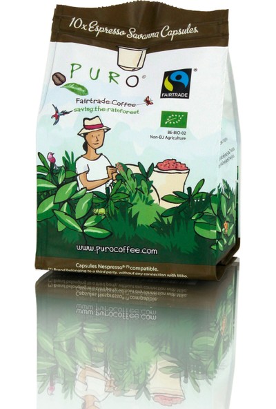 Puro Espresso Savanna Bio Organik Nespresso Kapsül Kahve 10X5,2 gr