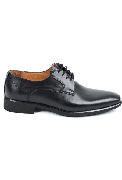 Balayk 1905 Siyah Kauçuk %100 Deri Erkek Klasik Ayakkabı