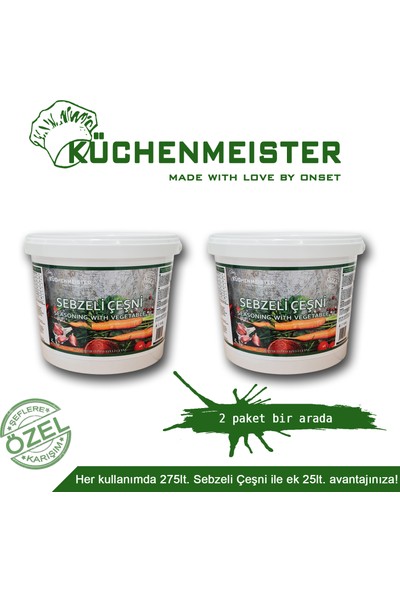 Kuchenmeister Sebzeli Çeşni 5 kg (2'li)