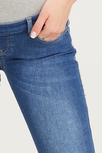 Vavien Hamile Skinny Jean Likralı Şerit Detaylı Pantolon Mavi 1086 görsel 5