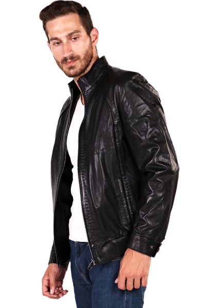 Punto Dikişli Deri Kolej Mont modelleri