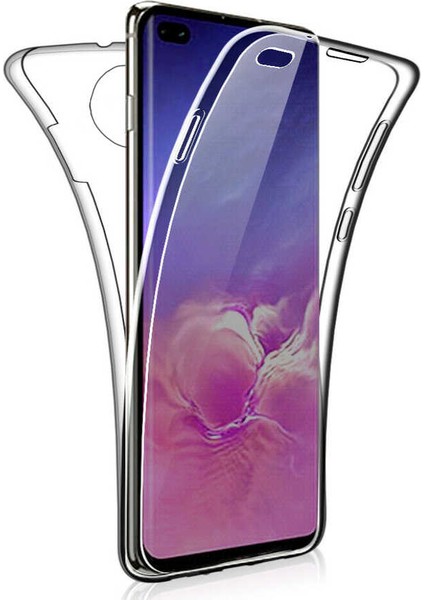Huawei Mate 40 Pro Kılıf 360 Derece Tam Koruma Ön Arka Esnek Süper Enjoy Silikon Şeffaf