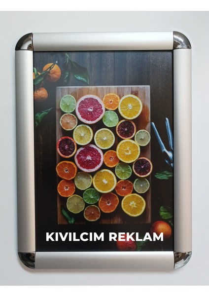 Kıvılcım Plastik ve Reklam Ürünleri 5´li Paket A4 Alüminyum Rondo Çerçeve