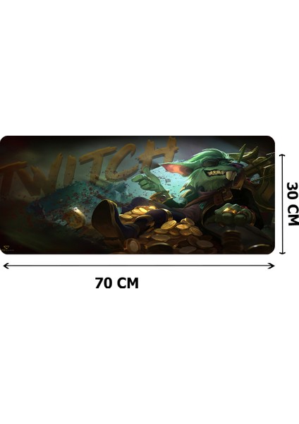 70X30 Xl Twitch 3mm Kauçuk Kaymaz Taban Oyuncu Gaming Mouse Pad modelleri