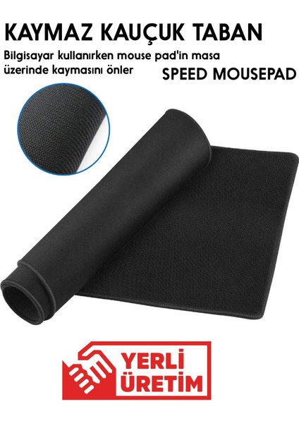 70X30 Xl Oyuncu Gaming Mouse Pad Düz Siyah