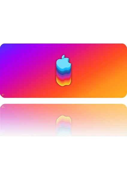 70X30 Xl Apple 3mm Kauçuk Kaymaz Taban Oyuncu Gaming Mouse Pad