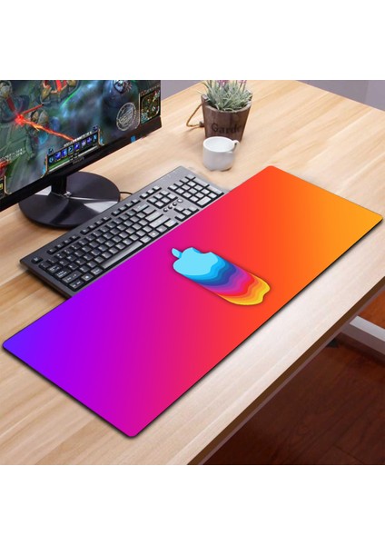70X30 Xl Apple 3mm Kauçuk Kaymaz Taban Oyuncu Gaming Mouse Pad