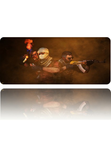 70X30 cm Xl Csgo 3mm Kauçuk Kaymaz Taban Oyuncu Gaming Mouse Pad