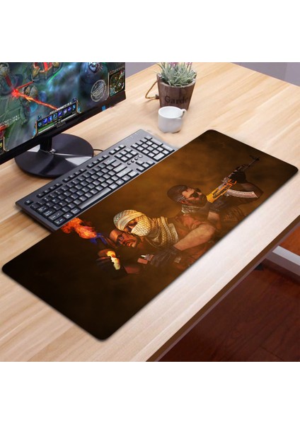 70X30 cm Xl Csgo 3mm Kauçuk Kaymaz Taban Oyuncu Gaming Mouse Pad