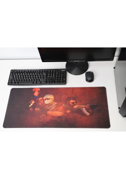 70X30 cm Xl Csgo 3mm Kauçuk Kaymaz Taban Oyuncu Gaming Mouse Pad