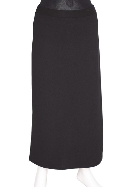 Kadın Fulya Krep Astarsız Kalem Siyah Etek