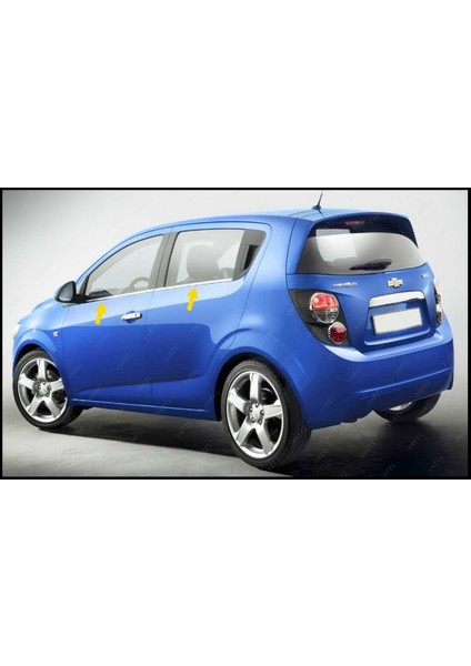 Chevrolet Aveo Hb Krom Cam Çıtası 4 Parça P.çelik 2011 Üzeri