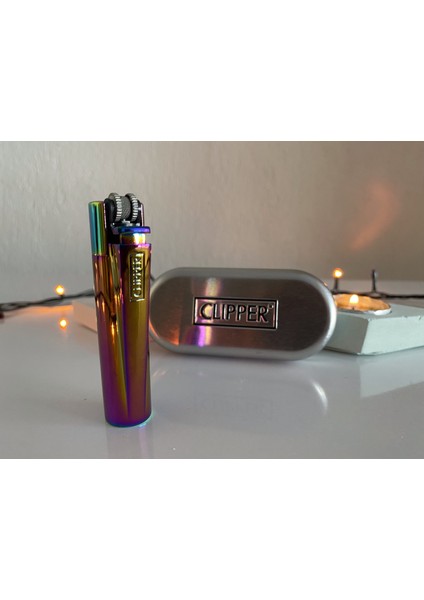 Clipper Metal Gökkuşağı Çakmak