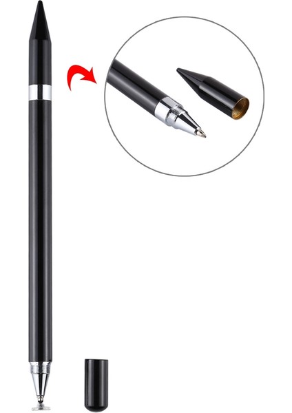Kapasitif Dokunmatik Ekran Stylus Kalem Siyah (Yurt Dışından)