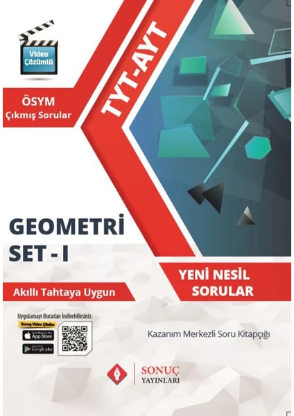 Sonuç Yayınları  TYT  AYT Geometri Modüler Set 1 Yeni 2022