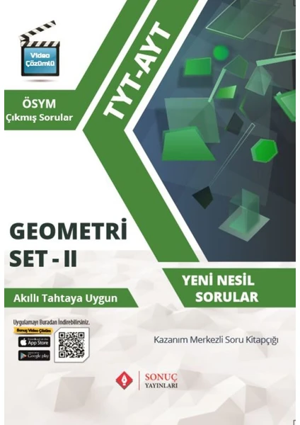 Sonuç Yayınları  TYT  AYT Geometri Modüler Set 2 Yeni 2022