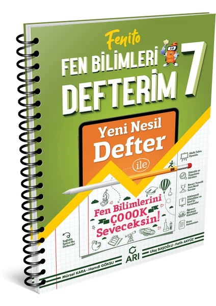 Arı Yayıncılık 7.Sınıf Fenito Fen Bilimleri Yeni Nesil Defterim Yeni 2022