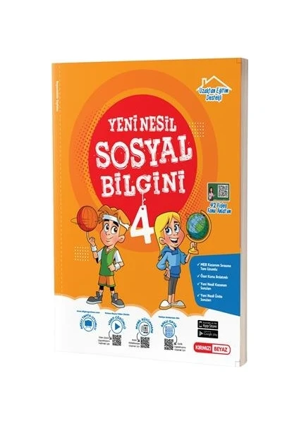 Kırmızı Beyaz Yayınlar 4.Sınıf Yeni Nesil Sosyal Bilgini Yeni 2022